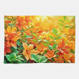 Lebhafte Sommer-Blume Geschirrtuch