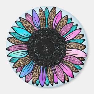 Lebhafte Sonnenblume Magnet
