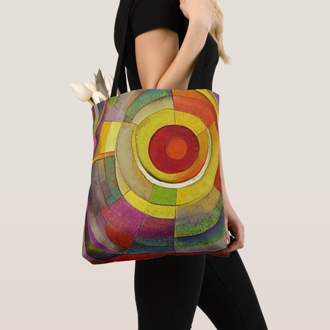 Lebhafte Spiral Art Tote Bag - Bold & Artistic Tasche (Von Nahem)