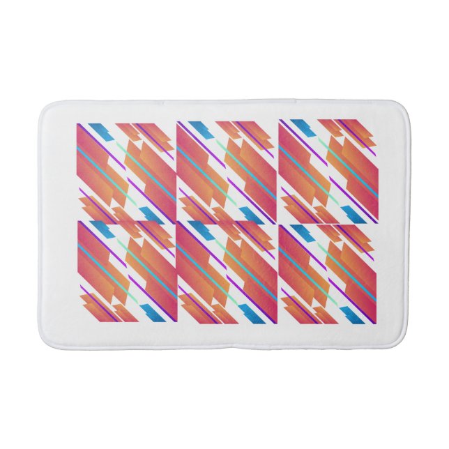 Lebhafte Splash farbenfrohe Badematte (Vorderseite)