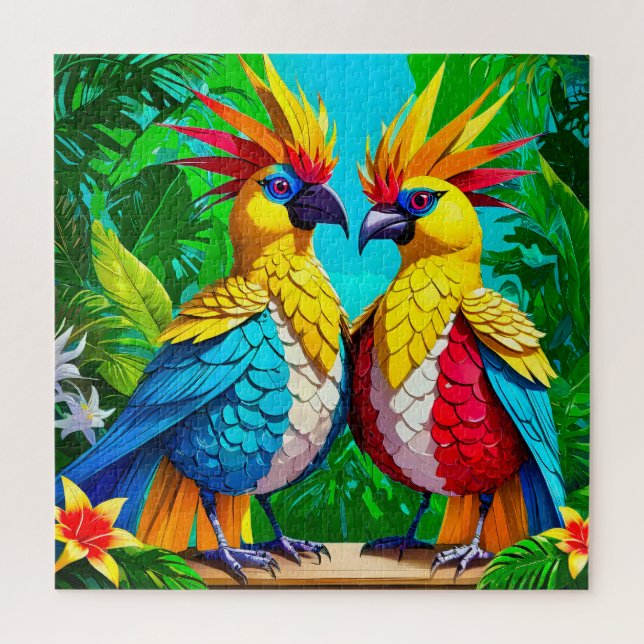 Lebhafte tropische Vögel (Vertikal)