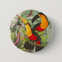 Lebhafte tropische Vögel Kunst Exotischer Dschunge