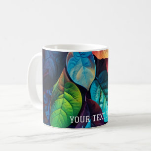 Lebhafte und visuell auffallende Anordnung der ver Kaffeetasse