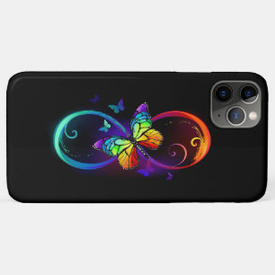 Lebhafte Unendlichkeit mit Regenbogenschmetterling Case-Mate iPhone Hülle