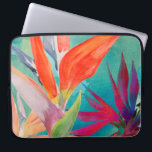 Lebhafte Vögel im Paradies Laptopschutzhülle<br><div class="desc">"Vivid Birds of Paradise" von Jennifer Paxton Parker. Die Vögel des Paradieses Blume in lebhaften Farben.</div>