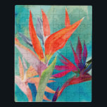 Lebhafte Vögel im Paradies Puzzle<br><div class="desc">"Vivid Birds of Paradise" von Jennifer Paxton Parker. Die Vögel des Paradieses Blume in lebhaften Farben.</div>
