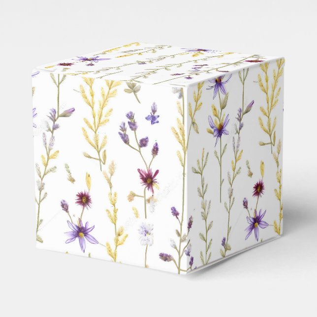 Lebhafte, von Natur Inspiriert Wildblumen Geschenkschachtel (Vorderseite)
