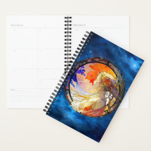 Lebhafte Wasserfarbe des Girl Planners Planer