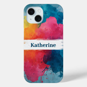 Lebhafte Wasserfarbenlackierung mit Individuelle N Case-Mate iPhone Hülle