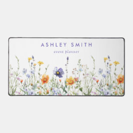 Lebhafte Wildblume Schreibtischunterlage