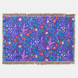 Lebhafte Wildblumen Decke