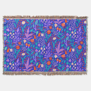 Lebhafte Wildblumen Decke