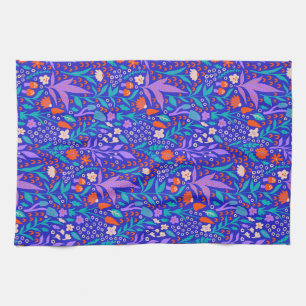 Lebhafte Wildblumen Geschirrtuch