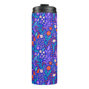 Lebhafte Wildblumen Thermosbecher