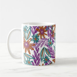 Lebhafte Wildnis der Gartenblüten Kaffeetasse