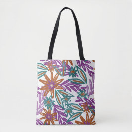 Lebhafte Wildnis der Gartenblüten Tasche