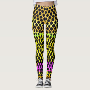 "Lebhafte Wildnis" Farbvolle Abstrakte Printwerbun Leggings