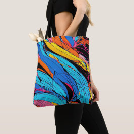 Lebhafte Wirbel - All-over-Print-Abstrakt-Tote-Tas Tasche