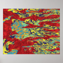 Lebhafter Abstrakter Expressionismus Poster