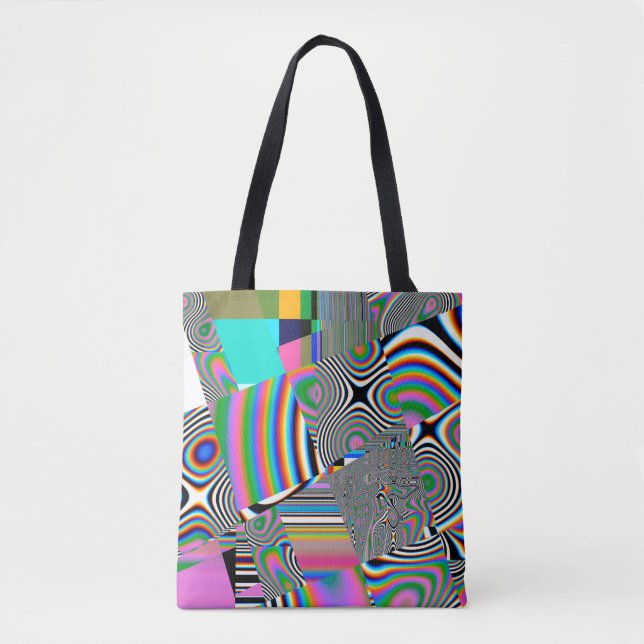 Lebhafter abstrakter Hintergrund. Farbiges Muster. Tasche (Vorderseite)