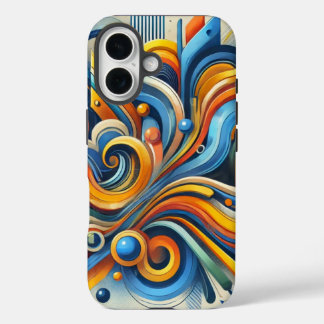 Lebhafter Abstrakter iPhone-Fall iPhone 16 Hülle