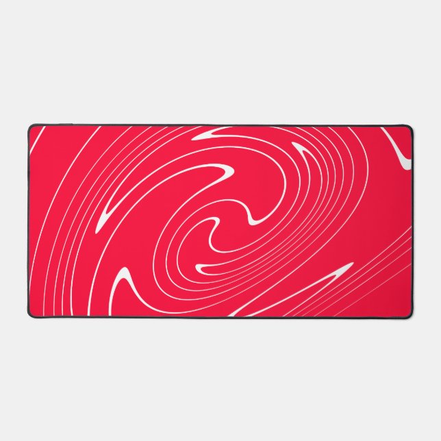 Lebhafter Abstrakter Swirl Schreibtischunterlage (Vorderseite)