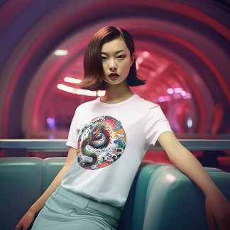 Lebhafter Anime-Drache: Mondneues Jahr 2024 T-Shirt