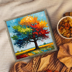 Lebhafter Baum des Lebens - ein farbenfrohes Meist Fotodruck