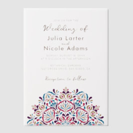 Lebhafter Blumenduft Delight Mandala Wedding