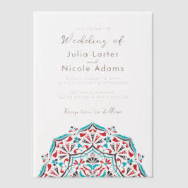 Lebhafter Blumenduft Delight Mandala Wedding