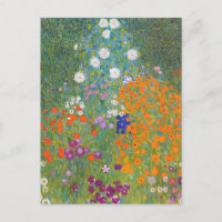 Lebhafter Blumengarten - Gustav Klimt