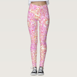 Lebhafter, Bohemischer, schlampiger Abstrakter Mar Leggings