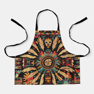 Lebhafter Cyan "Aztec Dream" Petite Kitchen Schürz Schürze