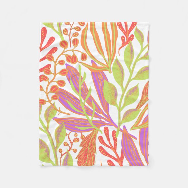 Lebhafter Farbdruck Fleecedecke (Vorderseite)