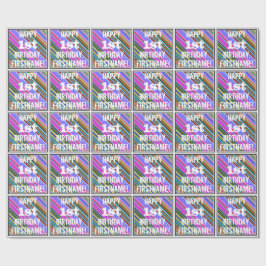 Lebhafter, farbenfroher 1. Geburtstag + Individuel Geschenkpapier