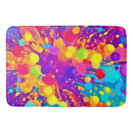 Lebhafter Farbsplitter Badematte