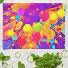Lebhafter Farbsplitter Geschirrtuch