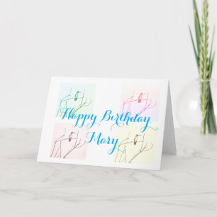 Lebhafter Geburtstag von Kolibris Karte