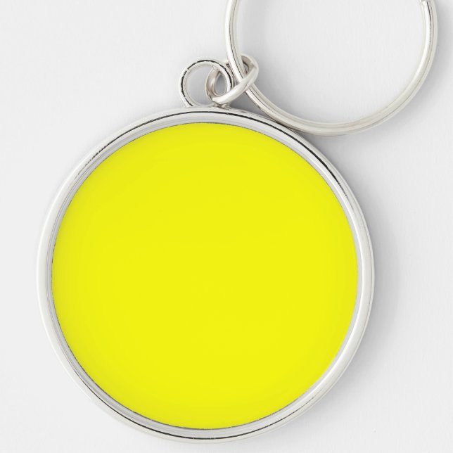Lebhafter Gelber Fluor Freude bereit für individue Schlüsselanhänger (Vorne)