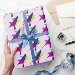 Lebhafter geometrischer Burst Geschenkpapier