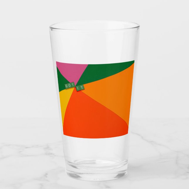 Lebhafter grüner Letter Tumbler - Bold & Artistic (Vorderseite)