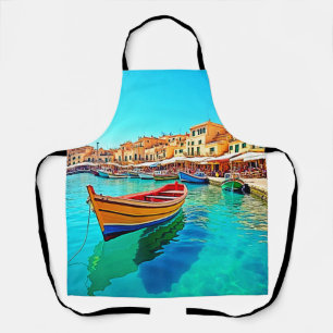 Lebhafter Hafen: mediterrane Bliss Schürze