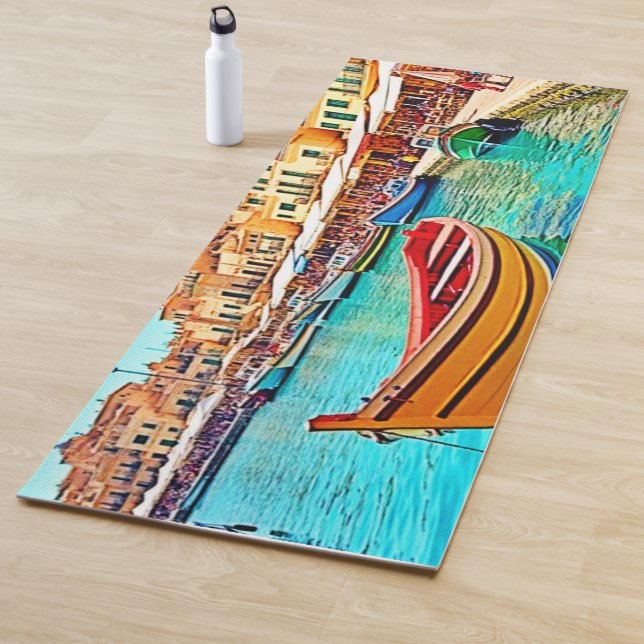 Lebhafter Hafen: mediterrane Bliss Yogamatte (Beispiel)