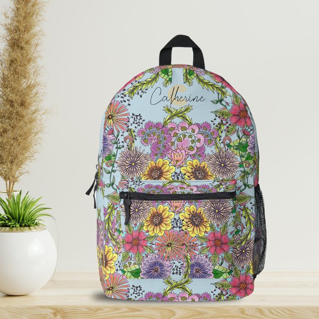 Lebhafter handGezeichnet Name und Ursprünglichkeit Bedruckter Rucksack (Von Creator hochgeladen)