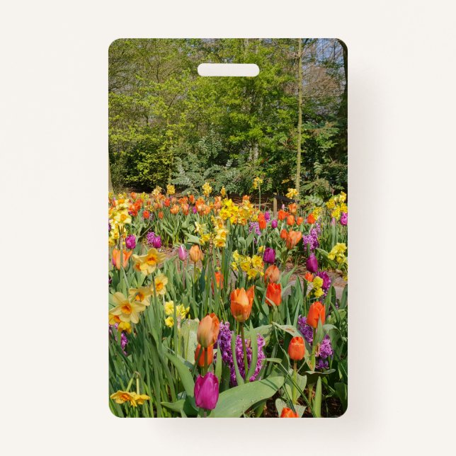 Lebhafter Holland Tulip Garden Ausweis (Vorderseite)