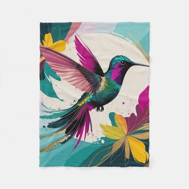 Lebhafter Hummingbird im Flight: Ein tropisches Ab Fleecedecke (Vorderseite)