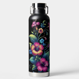 Lebhafter Hummingbird mit Blume Trinkflasche
