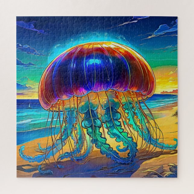 Lebhafter Jellyfish Sunset (Vertikal)