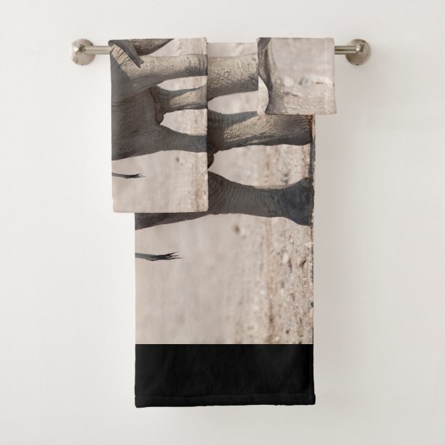 Lebhafter junger Elefant Badhandtuch Set (Insitu)