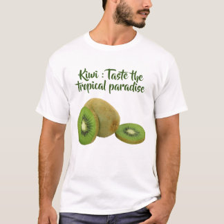 Lebhafter Kiwi Fruit Print T - Shirt